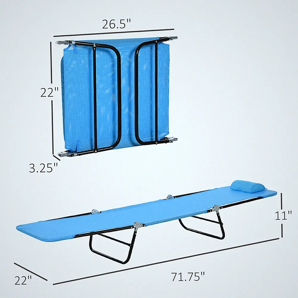 Folding Sun Lounger Lounge Chair Beach Chair