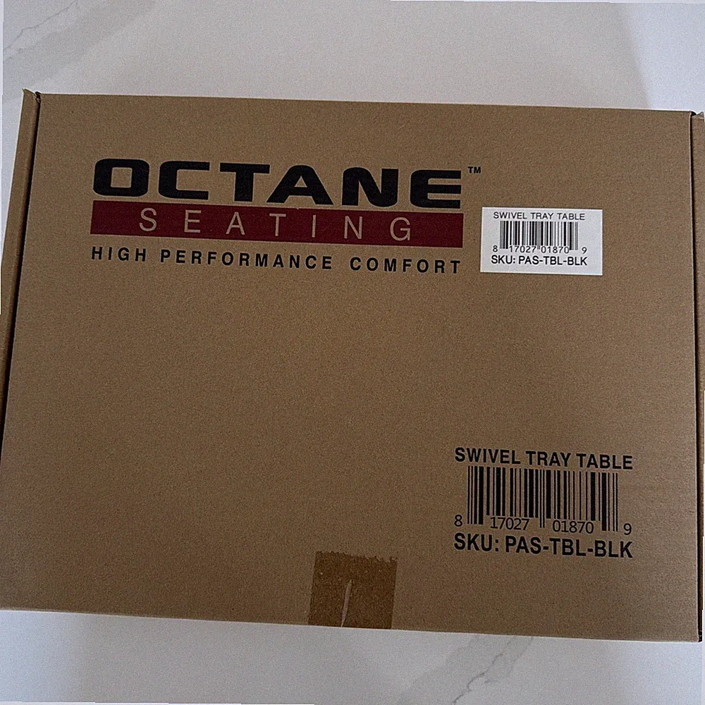 Octane Seating Swivel Bkack Tray Table Theater Seating Table