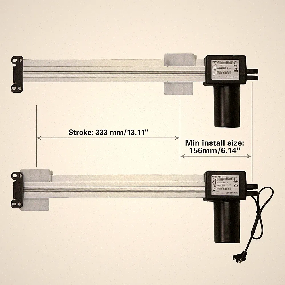 Okin Motor Model JLDQ.11.156.333D Linear Actuator for Lift Chair Power Recliner