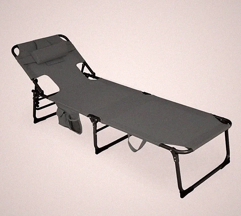 Outdoor Folding Reclining Beach Sun Patio Chaise Lounge Chair Pool Lawn Lounger