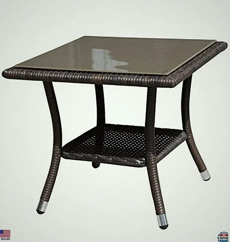 Aluminum Frame Synthetic Wicker Patio Recliners
