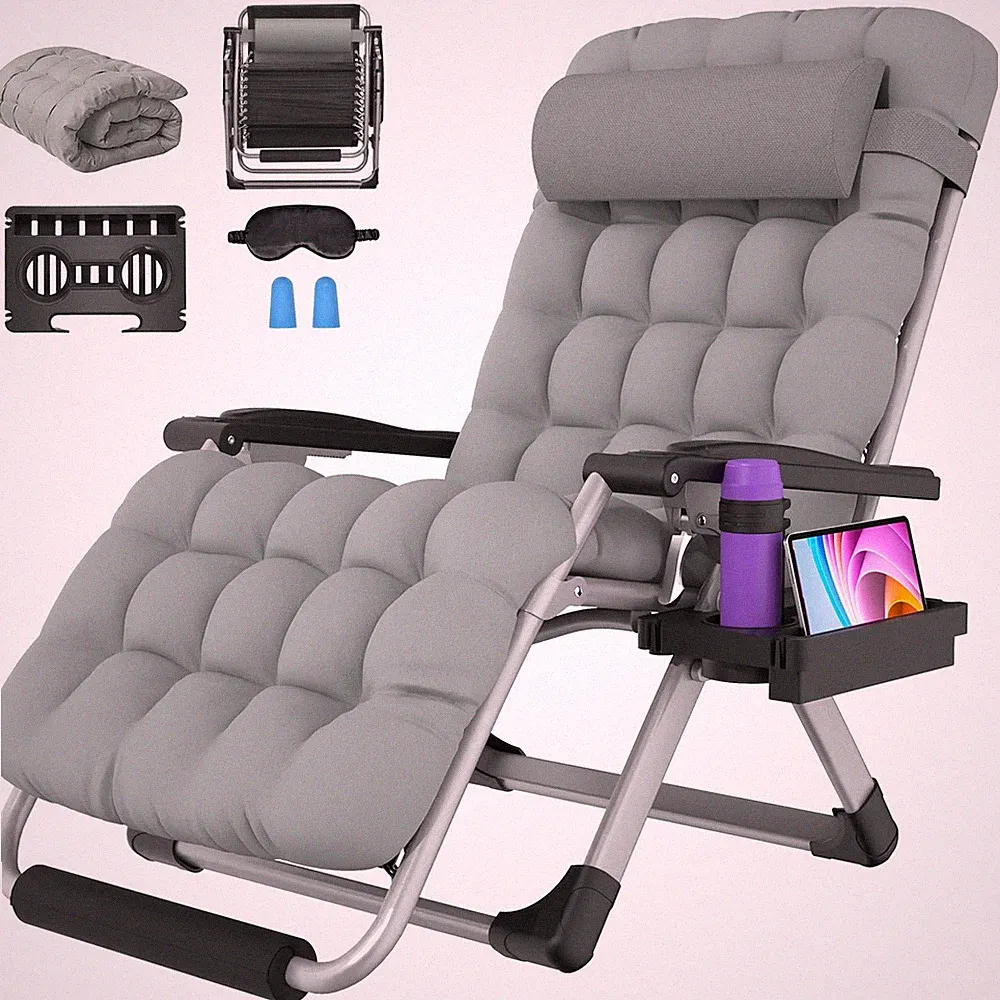 Suteck 33in Zero Gravity Chair XXL 500lb Recliner Patio Lounge Outdoor